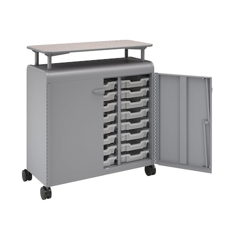 Smith Trades Industrial Storage Cabinet, 50 in H, 43 in W, Platinum 620124000PPGNBPPCLR